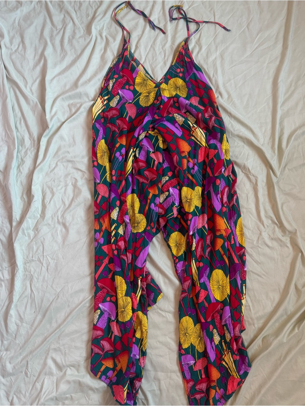 Kathmandu Imports Multicolored Shroom Tie Jumpsuit